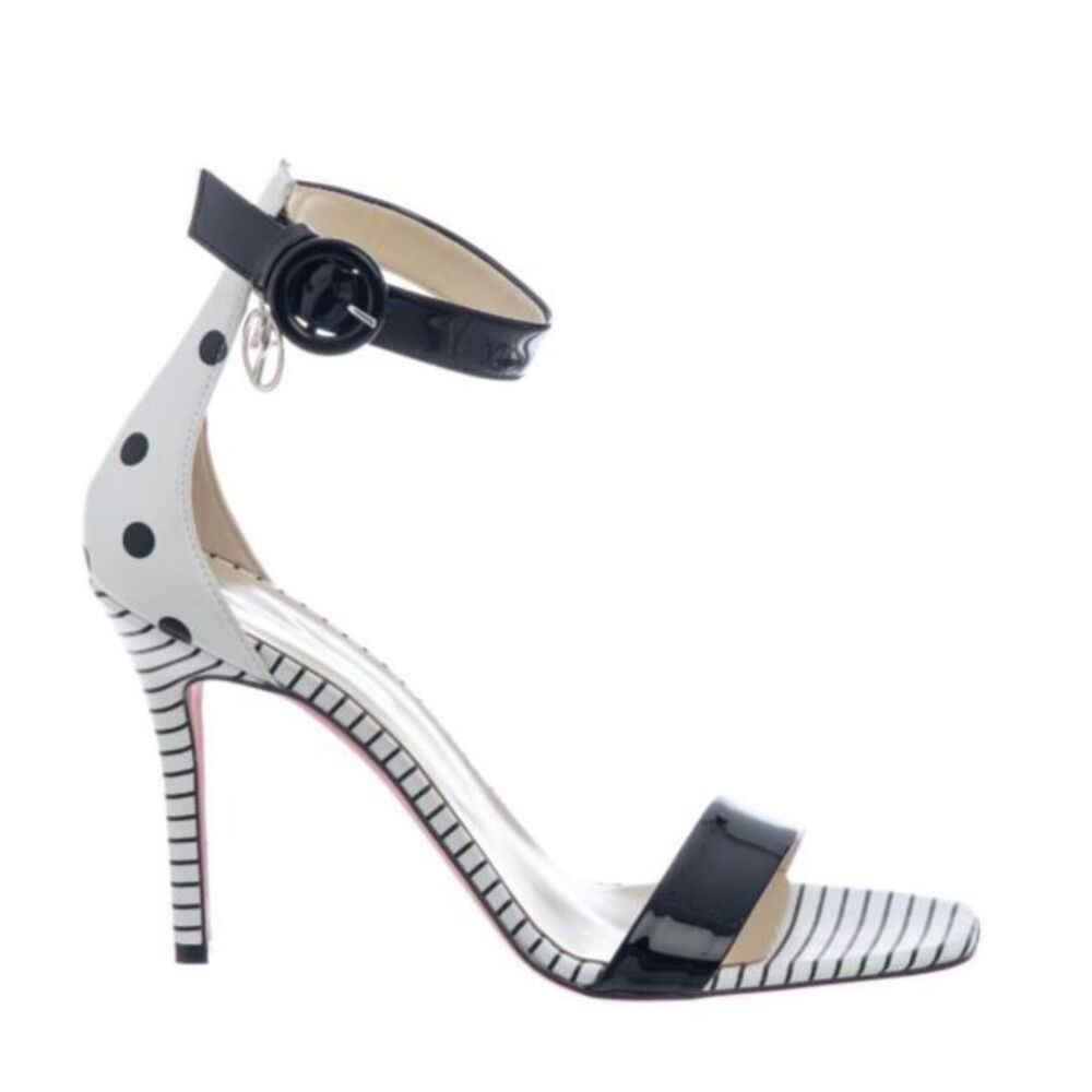 NWT Manila Grace Polka Dot & Stripe High Heel Sandals size 39